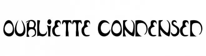 Oubliette Condensed  フリーフォントのダウンロード
