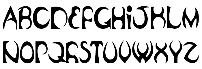 Oubliette Condensed フォント 大文字