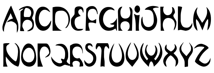 Oubliette Condensed Font LOWERCASE