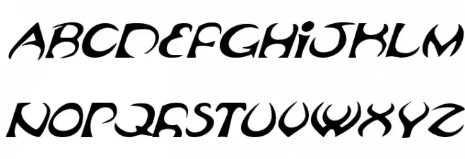 Oubliette Expanded Italic फ़ॉन्ट लोअरकेस