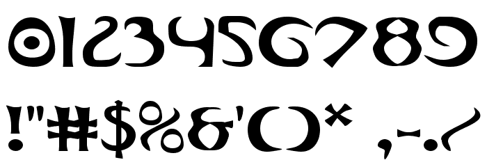 Oubliette Expanded Font OTHER CHARS