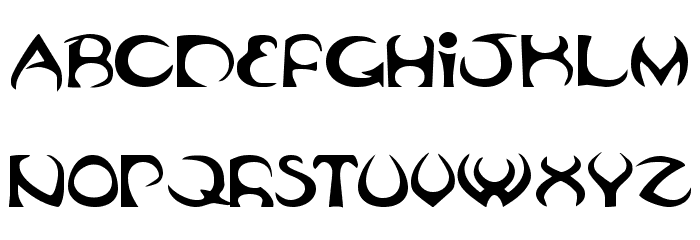 Oubliette Expanded フォント 大文字