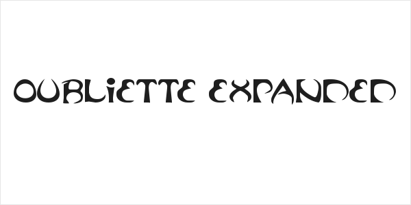 Oubliette Expanded Logo