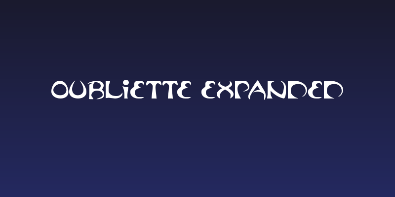 Oubliette Expanded Social Header