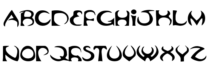 Oubliette Expanded Font LOWERCASE