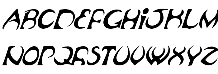 Oubliette Italic Font LOWERCASE