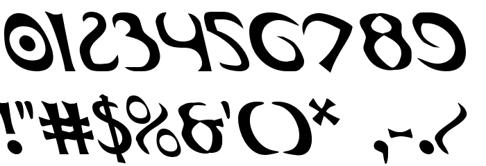Oubliette Leftalic Font OTHER CHARS