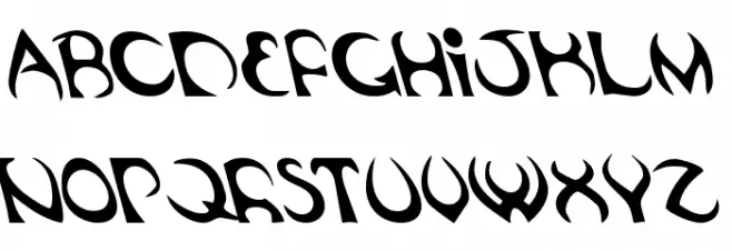 Oubliette Leftalic Шрифта ВЕРХНИЙ
