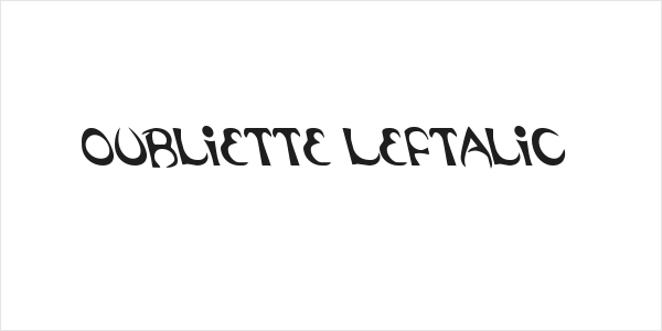 Oubliette Leftalic Logo