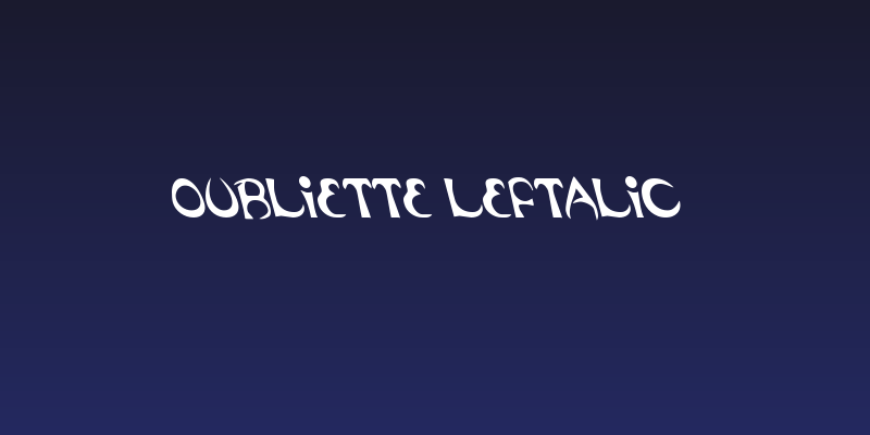 Oubliette Leftalic Social Header