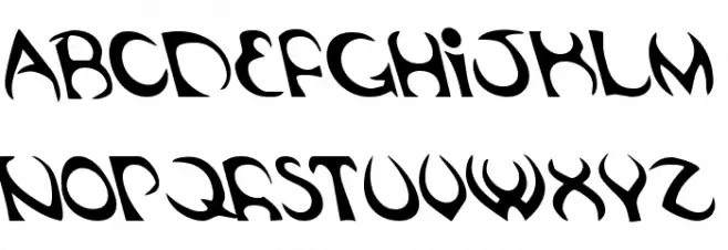 Oubliette Leftalic 字体 小写