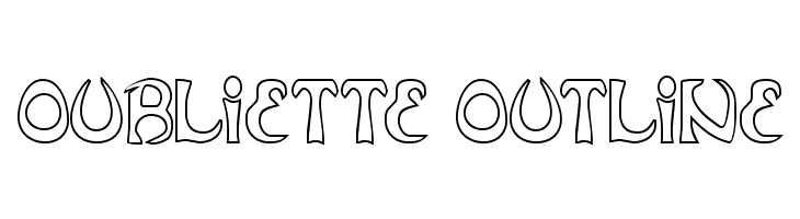 Oubliette Outline  免费字体下载