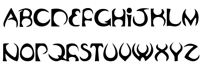 Oubliette フォント 大文字