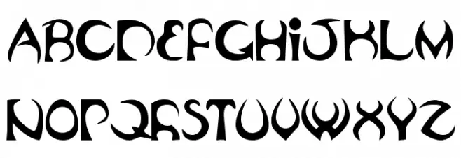 Oubliette Font UPPERCASE
