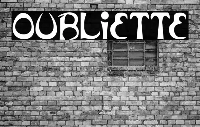 Oubliette Font examples