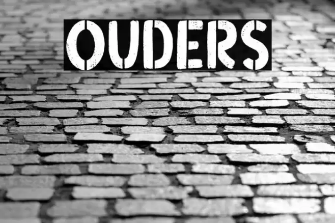 Ouders Font examples