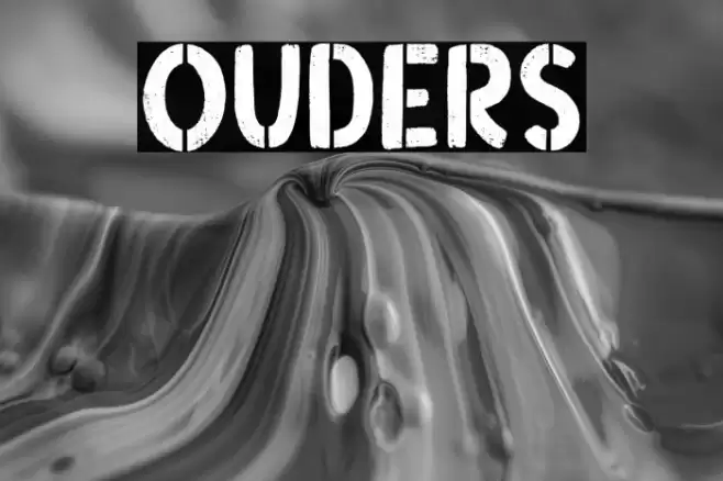 Ouders Font examples