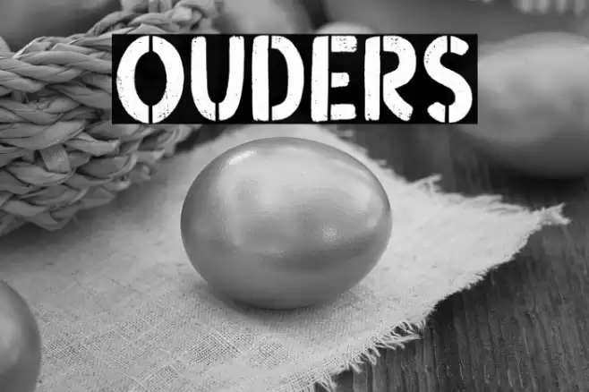 Ouders Font examples