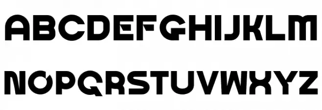 Oughter फ़ॉन्ट अपरकेस