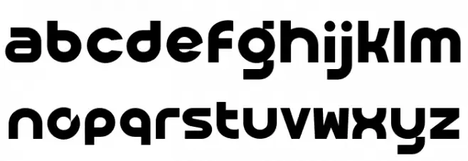 Oughter फ़ॉन्ट लोअरकेस