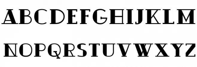 Ouijadork Font Litere mari