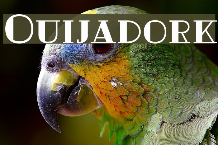 Ouijadork Font examples