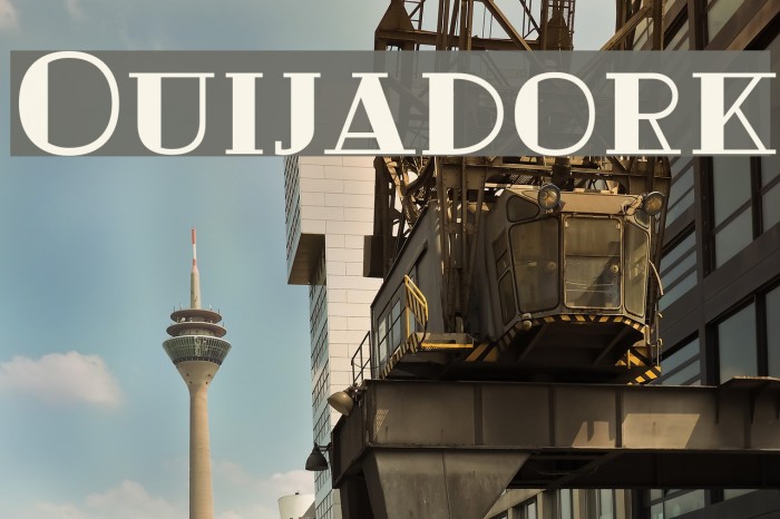 Ouijadork Font examples