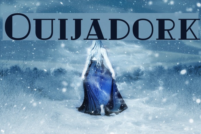 Ouijadork Font examples