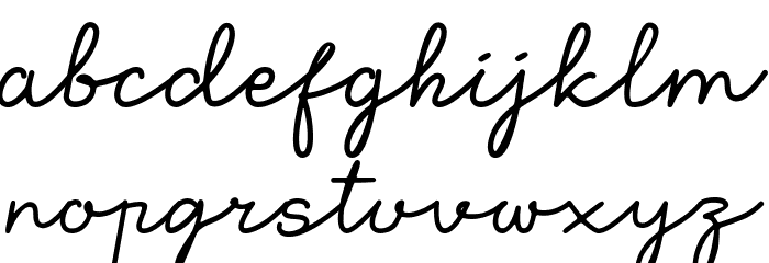 Oullins Font LOWERCASE