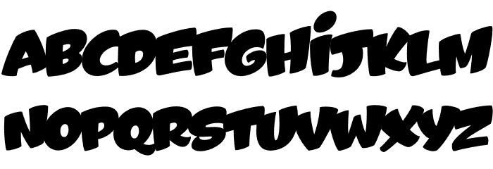 Oups-Clean Font UPPERCASE