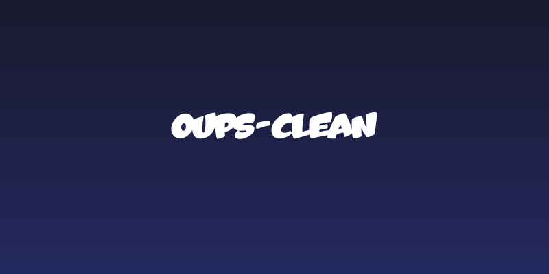 Oups-Clean Social Header
