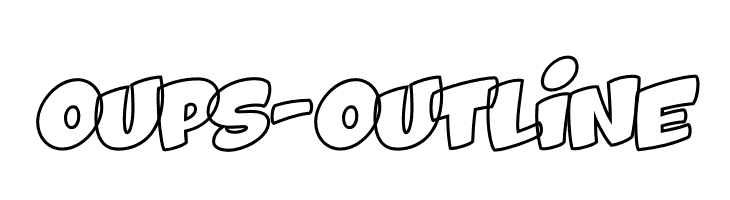 Oups-Outline  नि: शुल्क फ़ॉन्ट्स डाउनलोड