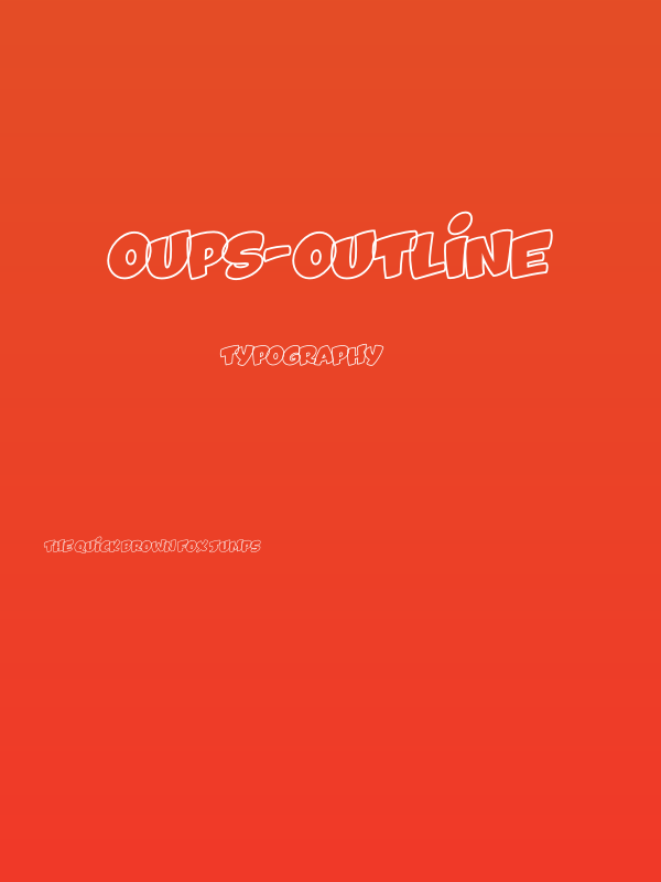 Oups-Outline Poster