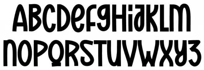 Our Christmas 字体 大写