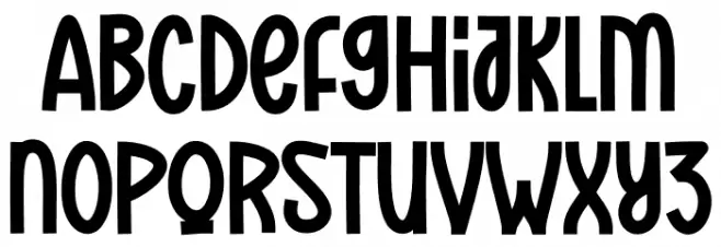 Our Christmas 字体 小写