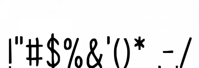 Our Daydream Font OTHER CHARS