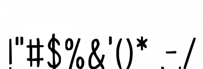 Our Daydream Font OTHER CHARS