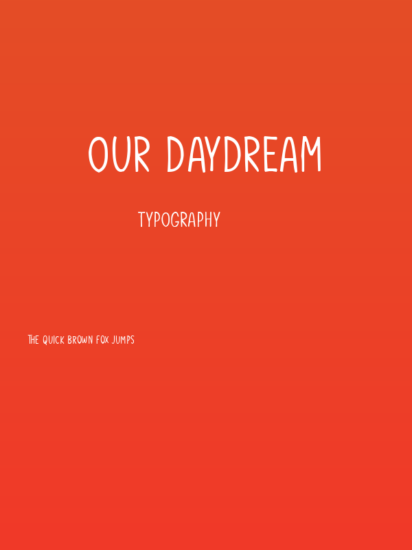 Our Daydream Poster
