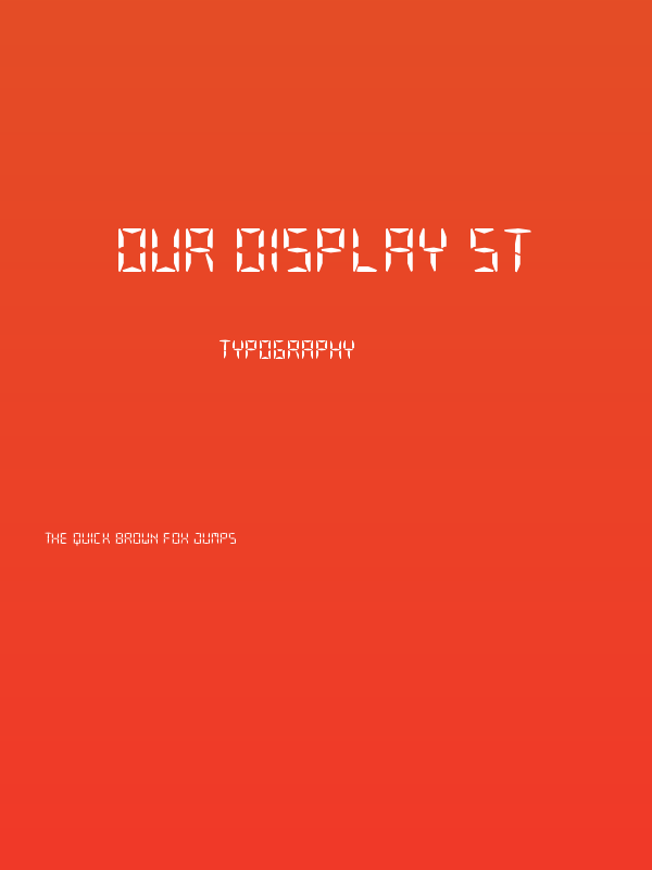 Our Display St Poster