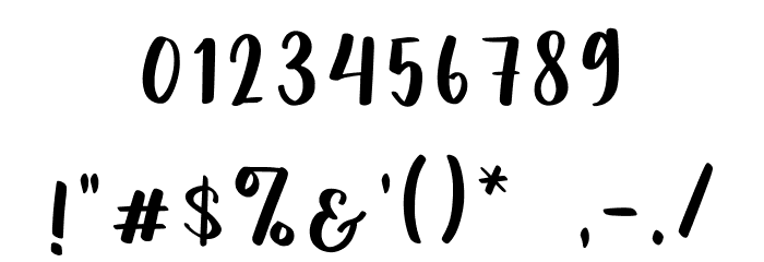 Our Farmhouse Font OTHER CHARS