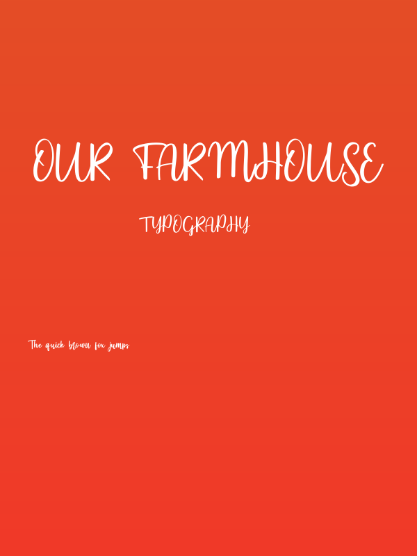 Our Farmhouse Poster