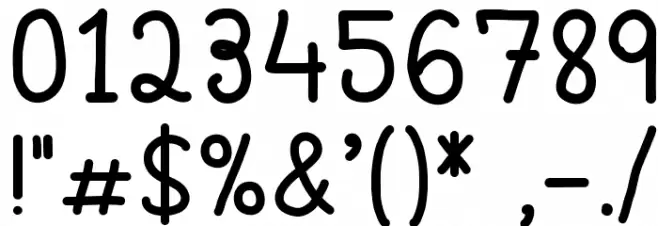 Our First Kiss Font OTHER CHARS