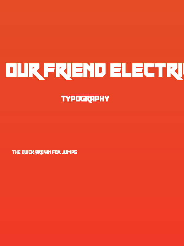 Our Friend Electric Poster