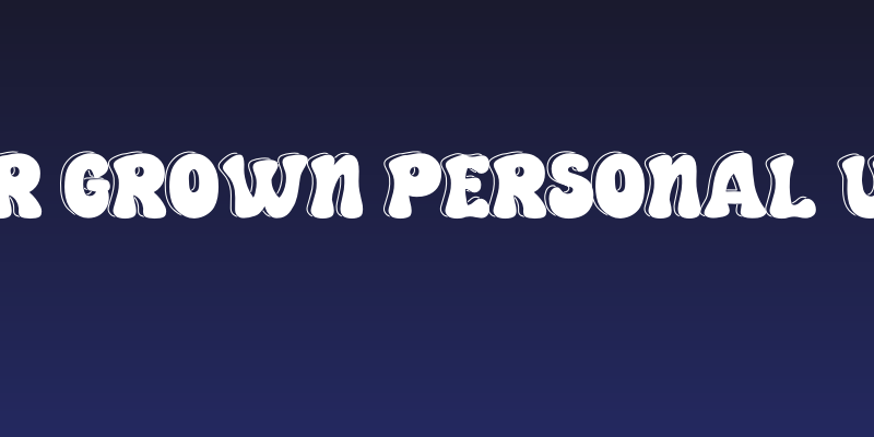 Our Grown Personal Use Social Header