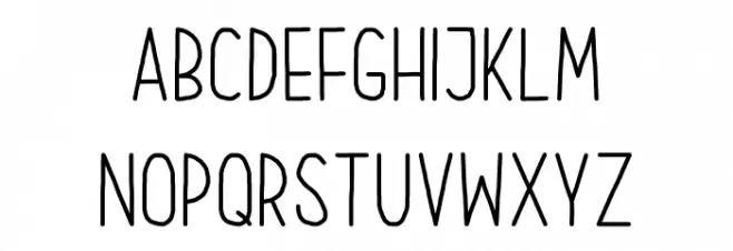 Our Hand Шрифта ВЕРХНИЙ