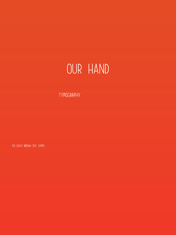Our Hand Poster