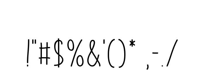 Our Happy Holiday Font OTHER CHARS
