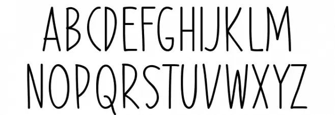 Our Happy Holiday Font Litere mari