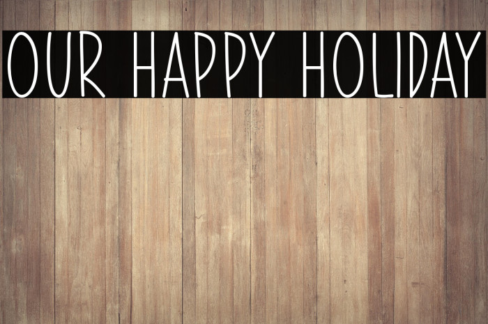 Our Happy Holiday Example 1