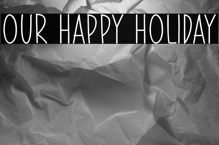 Our Happy Holiday Example 2